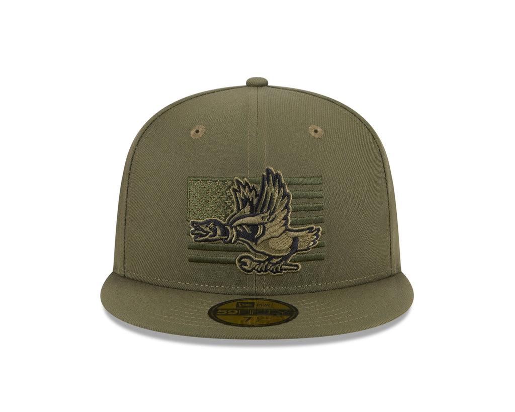 New Era Down East Wood Ducks Armed Forces Day 2023 59FIFTY Fitted Hat