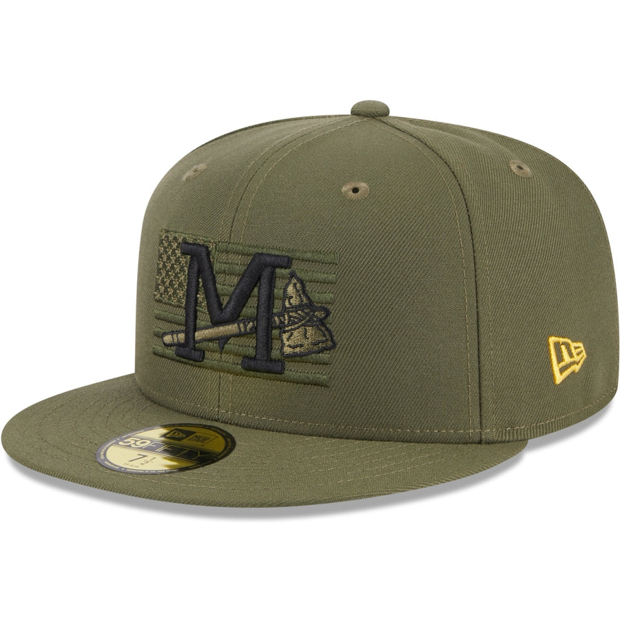 New Era Mississippi Braves 2023 Armed Forces Day Fitted Cap 59FIFTY Fitted Hat