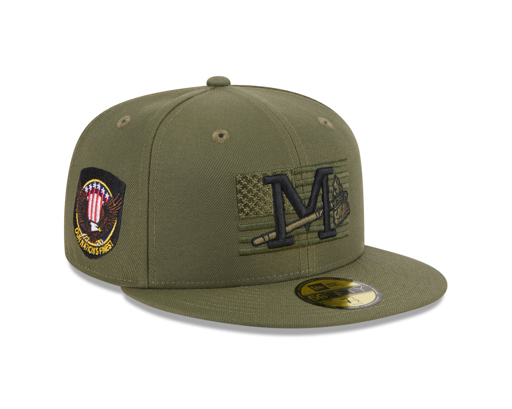 New Era Mississippi Braves 2023 Armed Forces Day Fitted Cap 59FIFTY Fitted Hat