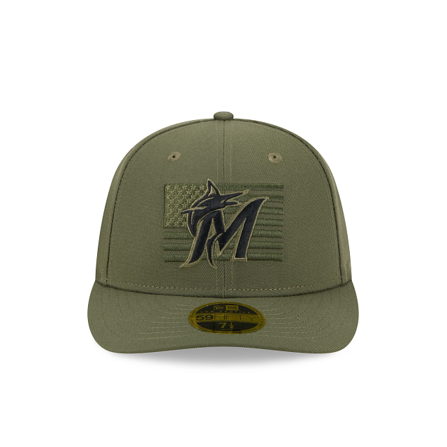 New Era Miami Marlins Armed Forces Day 2023 Low Profile 59FIFTY Fitted Hat