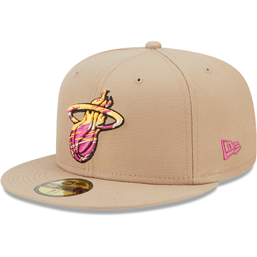 New Era Miami Heat Team 2023 Neon 59FIFTY Fitted Hat