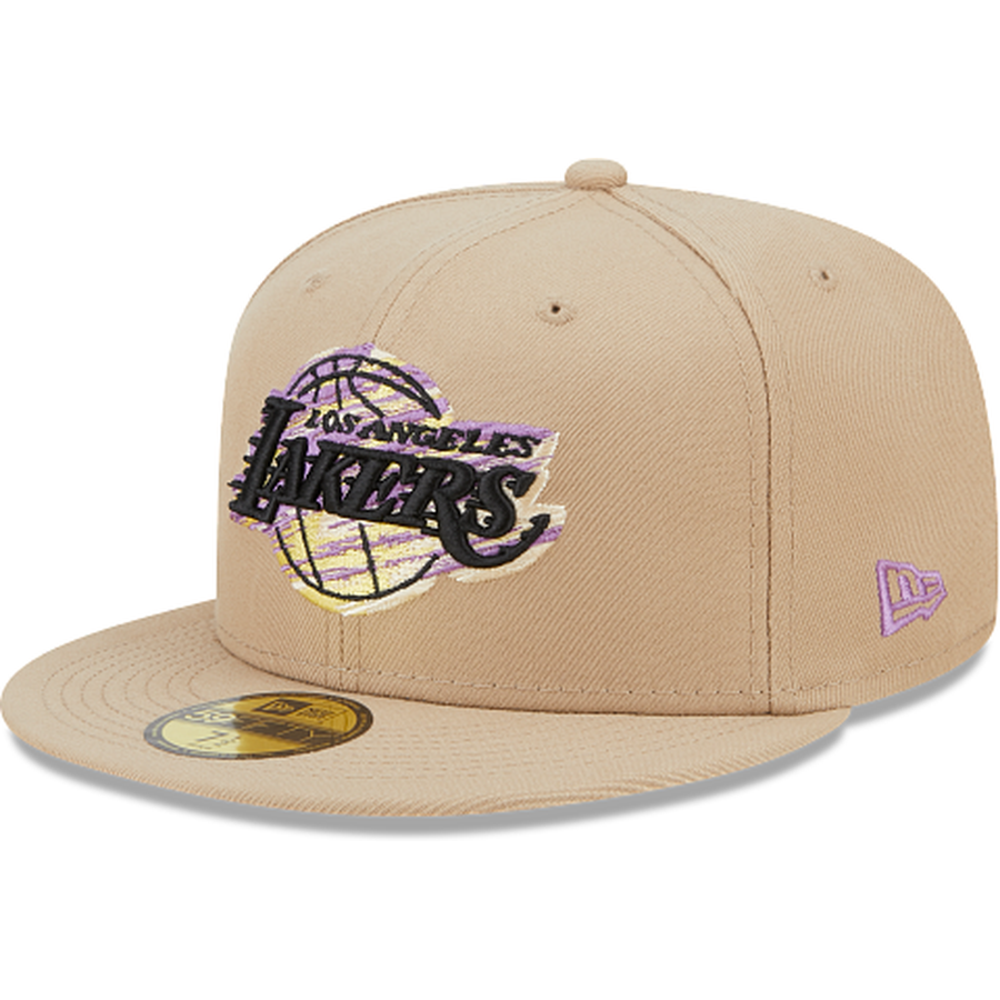 Los Angeles Lakers PAISLEY ELEMENTS Black Fitted Hat