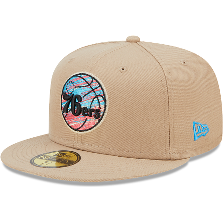 New Era Philadelphia 76ers Team 2023 Neon 59FIFTY Fitted Hat