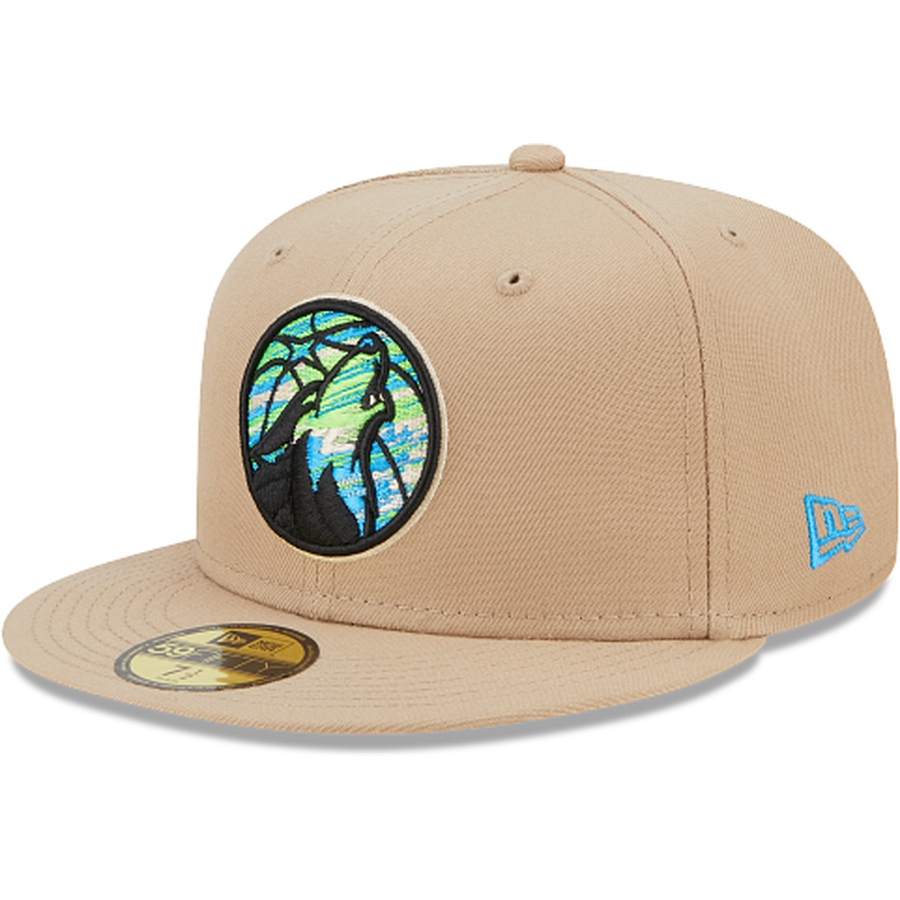 New Era Minnesota Timberwolves Team 2023 Neon 59FIFTY Fitted Hat
