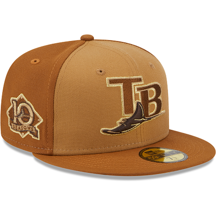 New Era Tampa Bay Rays Tri-Tone Brown 2023 59FIFTY Fitted Hat