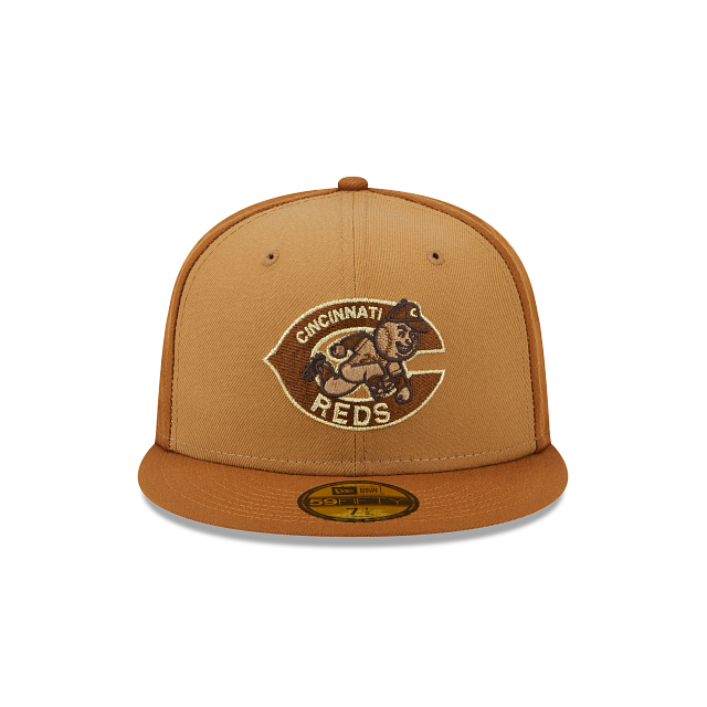 New Era Cincinnati Reds Tri-Tone Brown 2023 59FIFTY Fitted Hat
