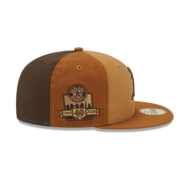 New Era Oakland Athletics Tri-Tone Brown 2023 59FIFTY Fitted Hat