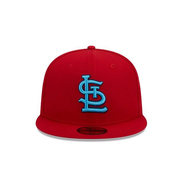 St Louis Cardinals 1966 All Star Game New Era 59FIFTY Fitted Hat (GITD Chrome White Black Red Under BRIM) 7 3/4