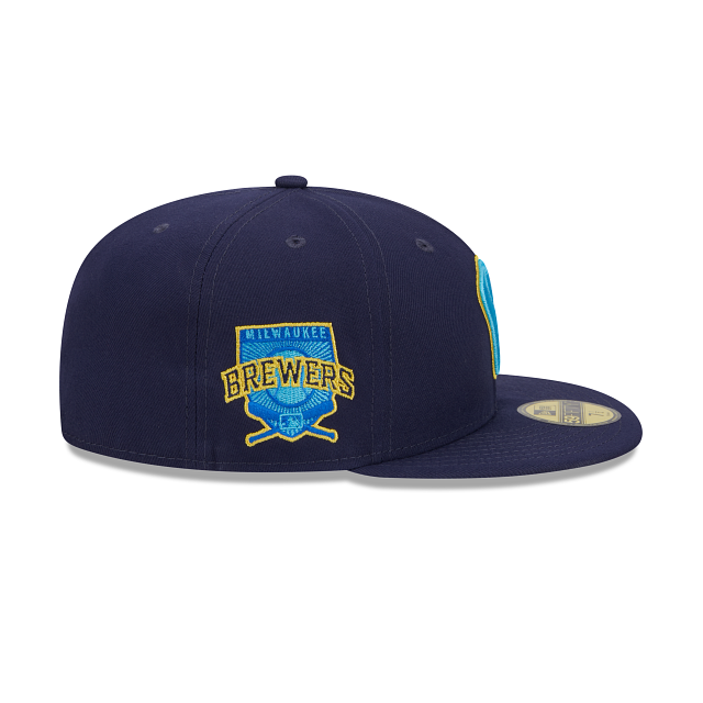 Beerers Dad New Era Milwaukee Brewers Father's Day 2023 59FIFTY Fitted Hat