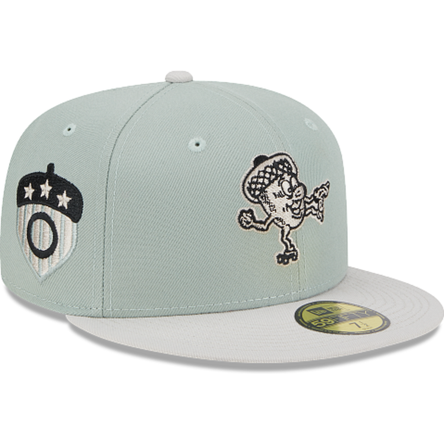 Casquette Baseball Oakland OAK - Taille L - Style Snapback - Blanche - Occasion - Marque FITTED