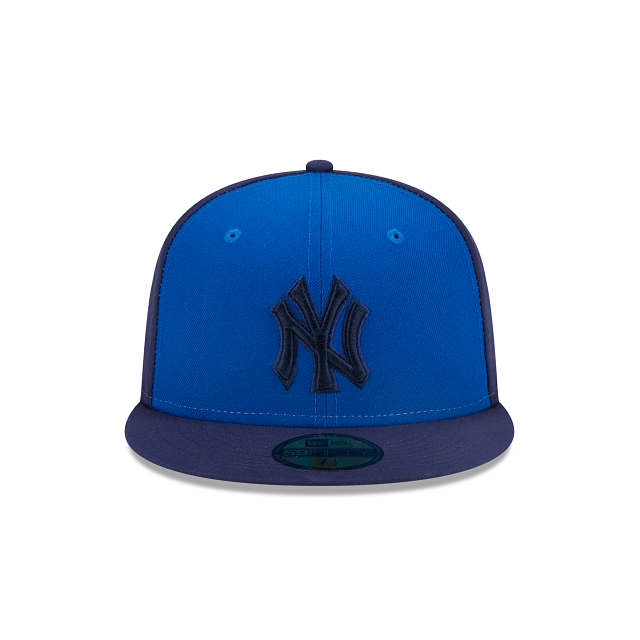New York Yankees Tri-Tone Fitted Hat w/ Nike Dunk High Obsidian (GS)