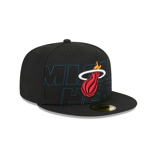 New Era Miami Heat NBA Authentics 2023 Draft 59FIFTY Fitted Hat