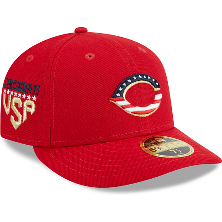 New Era Cincinnati Reds Independence Day 2023 Low Profile 59FIFTY Fitted Hat