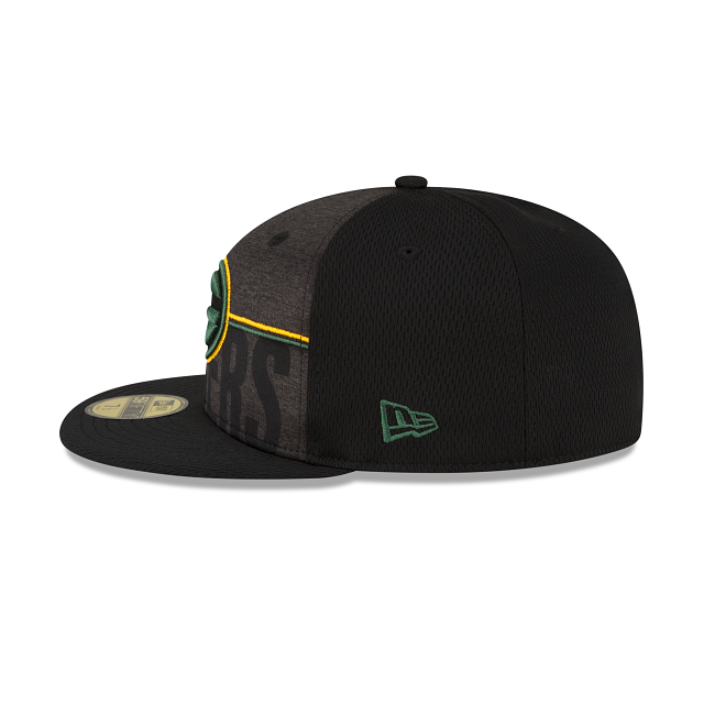New Era Green Bay Packers 2023 Training Black 59FIFTY Fitted Hat