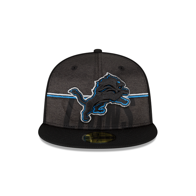 New Era Detroit Lions 2023 Training Black 59FIFTY Fitted Hat
