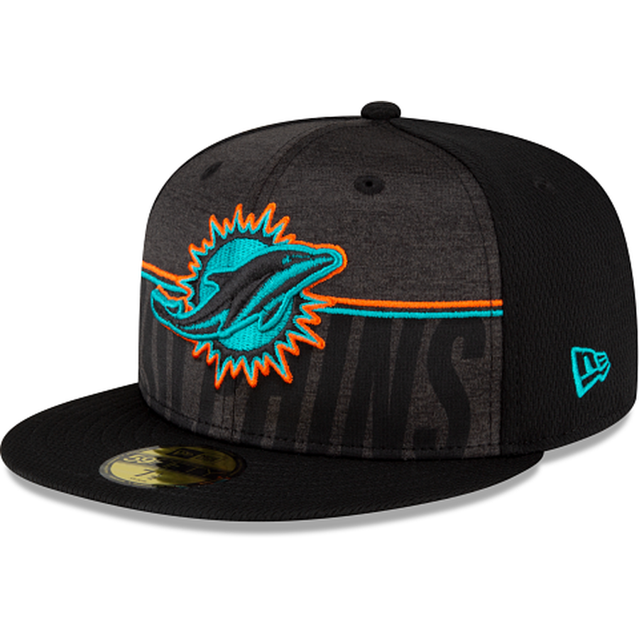 New Era Miami Dolphins 2023 Training Black 59FIFTY Fitted Hat