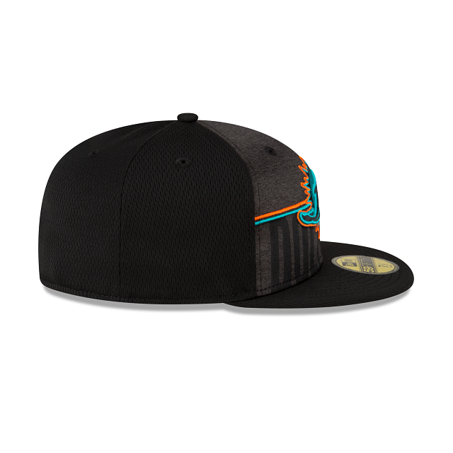 New Era Miami Dolphins 2023 Training Black 59FIFTY Fitted Hat