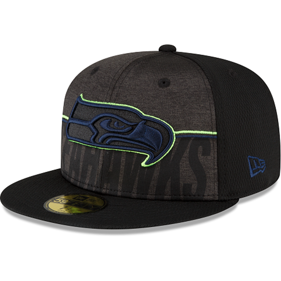 New Era Seattle Seahawks 2023 Training Black 59FIFTY Fitted Hat