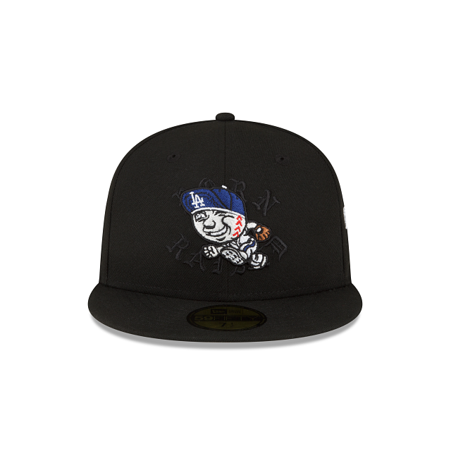 New Era Born x Raised X Mister Cartoon Los Angeles Dodgers Black 59FIFTY Fitted Hat