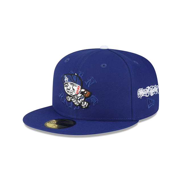 New Era Born x Raised X Mister Cartoon Los Angeles Dodgers Blue 59FIFTY Fitted Hat