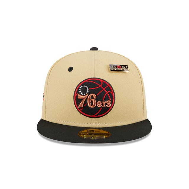 New Era Philadelphia 76ers Tan '59FIFTY Day' 2023 59FIFTY Fitted Hat