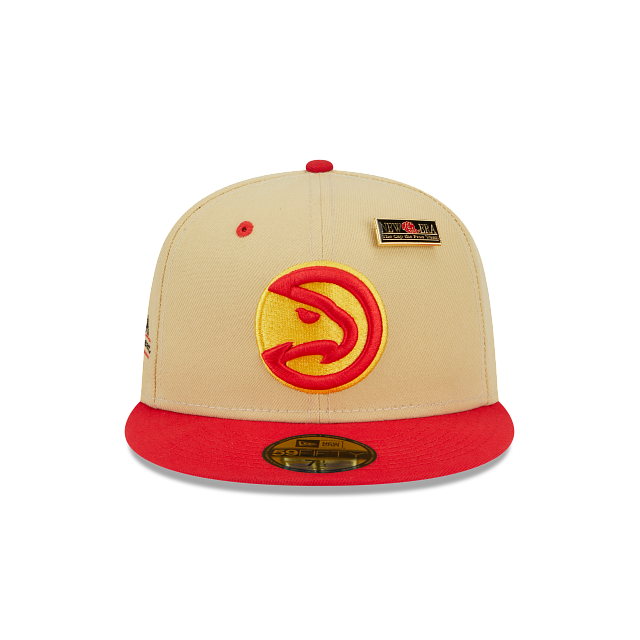 New Era Atlanta Hawks Tan '59FIFTY Day' 2023 59FIFTY Fitted Hat