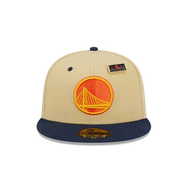 New Era Golden State Warriors Tan '59FIFTY Day' 2023 59FIFTY Fitted Ha