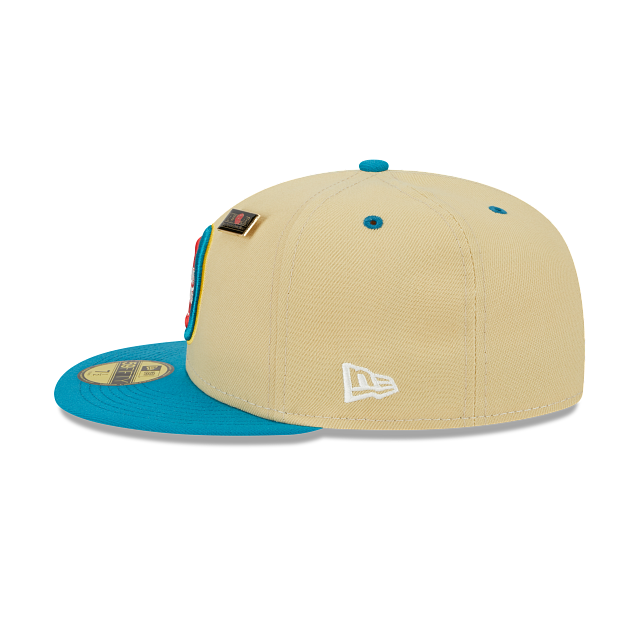 New Era Detroit Pistons Tan '59FIFTY Day' 2023 59FIFTY Fitted Hat