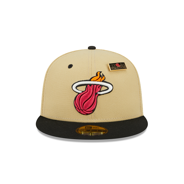 Miami Heat MIAMI VICE SIDE-PATCH Black-Beetroot Fitted Hat