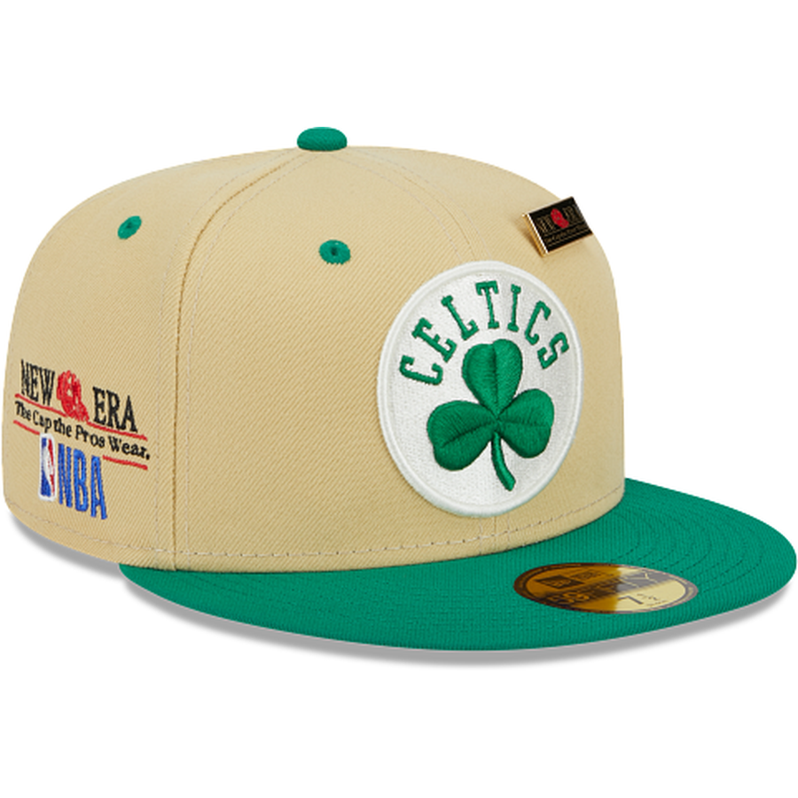 New Era Boston Celtics Tan '59FIFTY Day' 2023 59FIFTY Fitted Hat