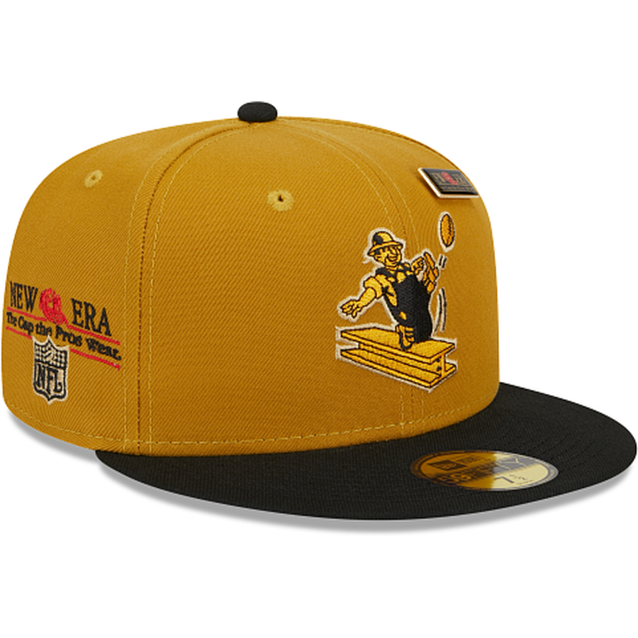 New Era Pittsburgh Steelers Bronze '59FIFTY Day' 2023 59FIFTY Fitted Hat