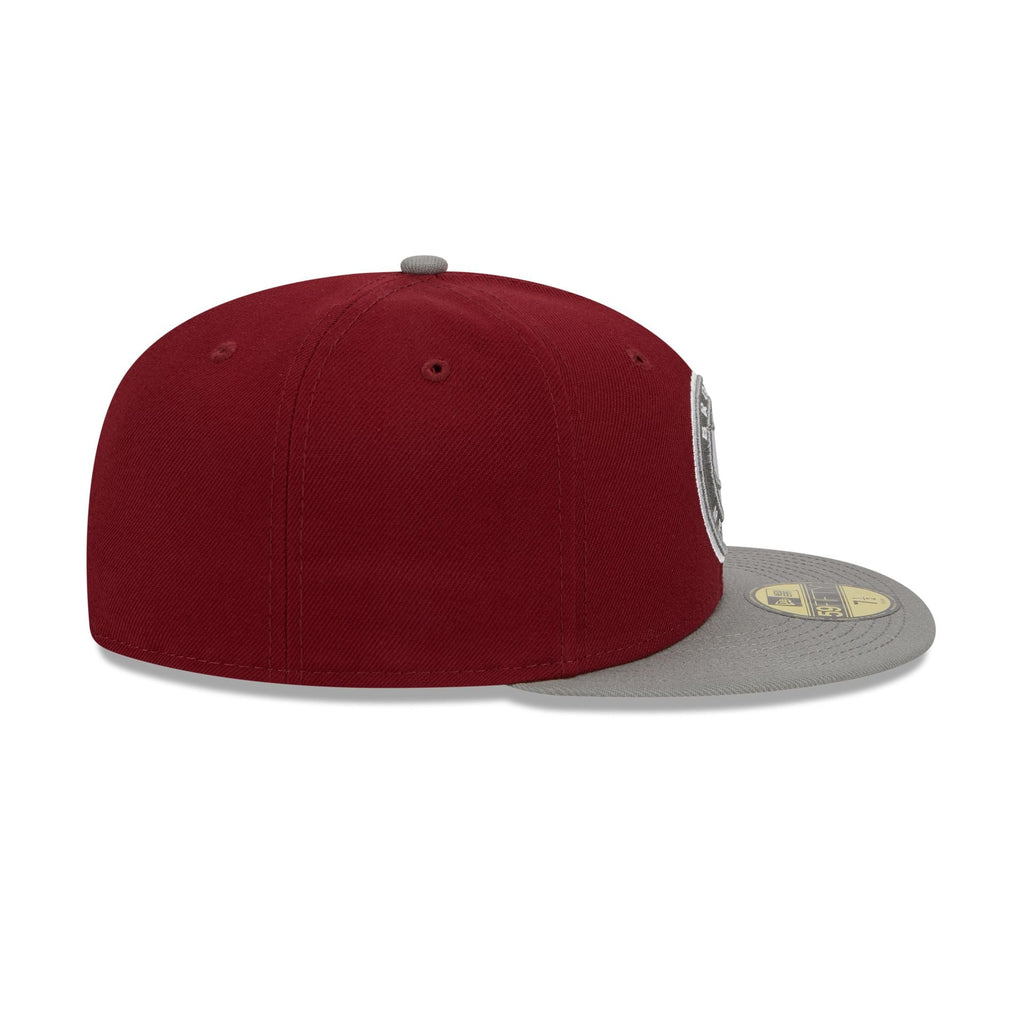 New Era Brooklyn Nets Colorpack Burgundy/Grey 2023 59FIFTY Fitted Hat