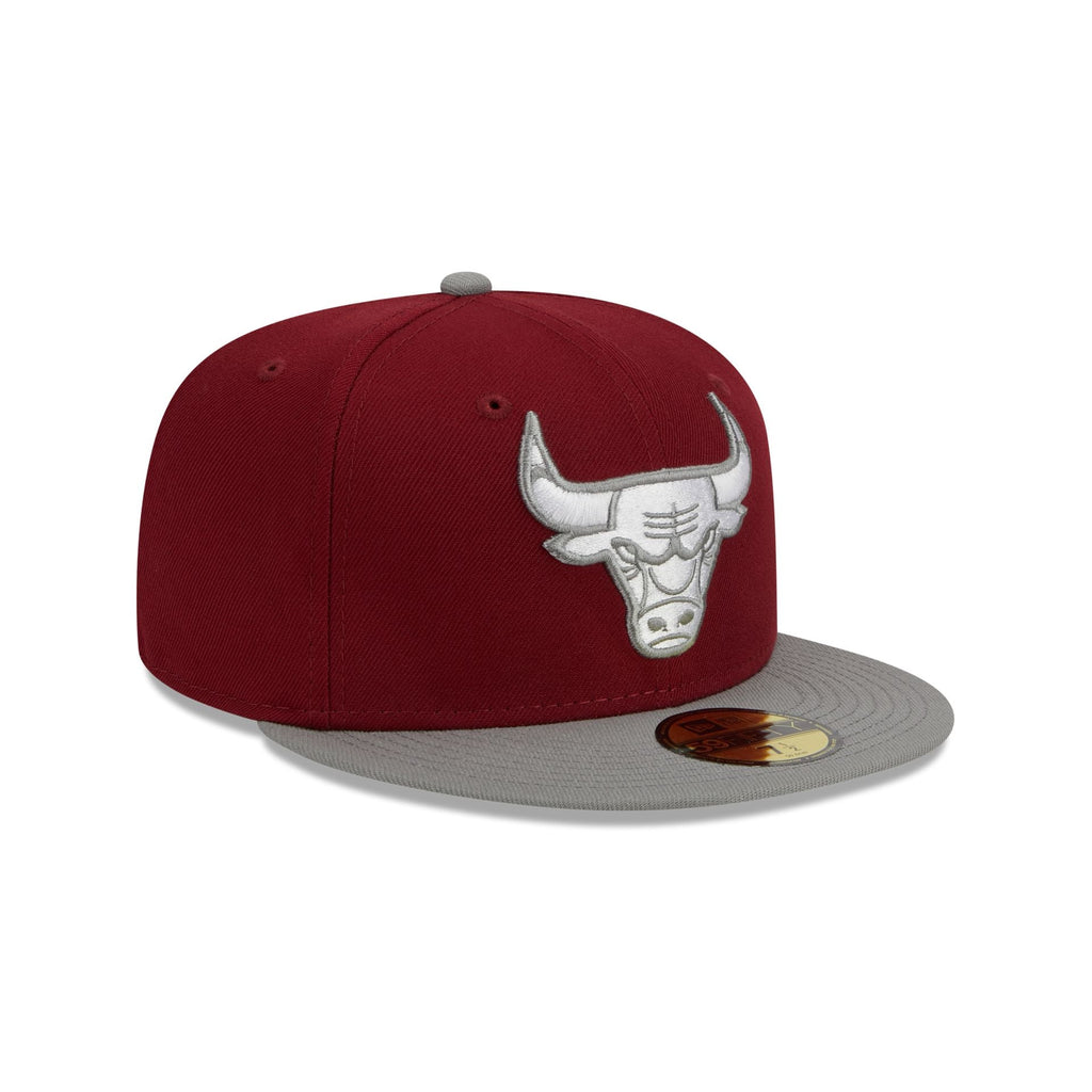 New Era Chicago Bulls Colorpack Burgundy/Grey 2023 59FIFTY Fitted Hat