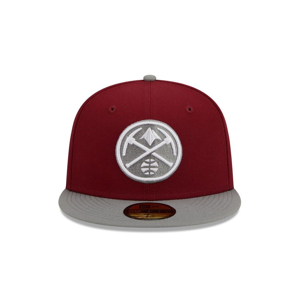 New Era Denver Nuggets Colorpack Burgundy/Grey 2023 59FIFTY Fitted Hat