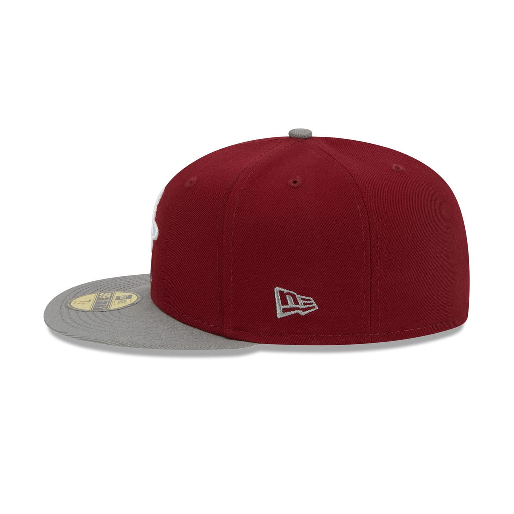 New Era Houston Rockets Colorpack Burgundy/Grey 2023 59FIFTY Fitted Hat