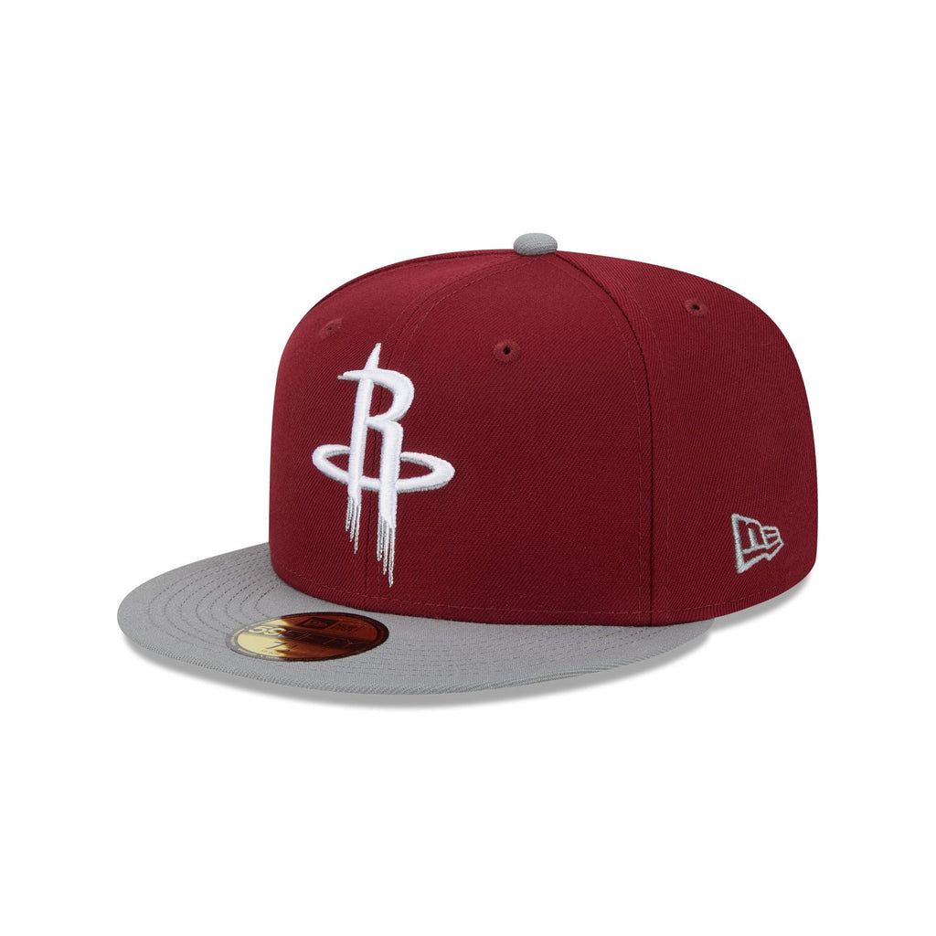 New Era Houston Rockets Colorpack Burgundy/Grey 2023 59FIFTY Fitted Hat