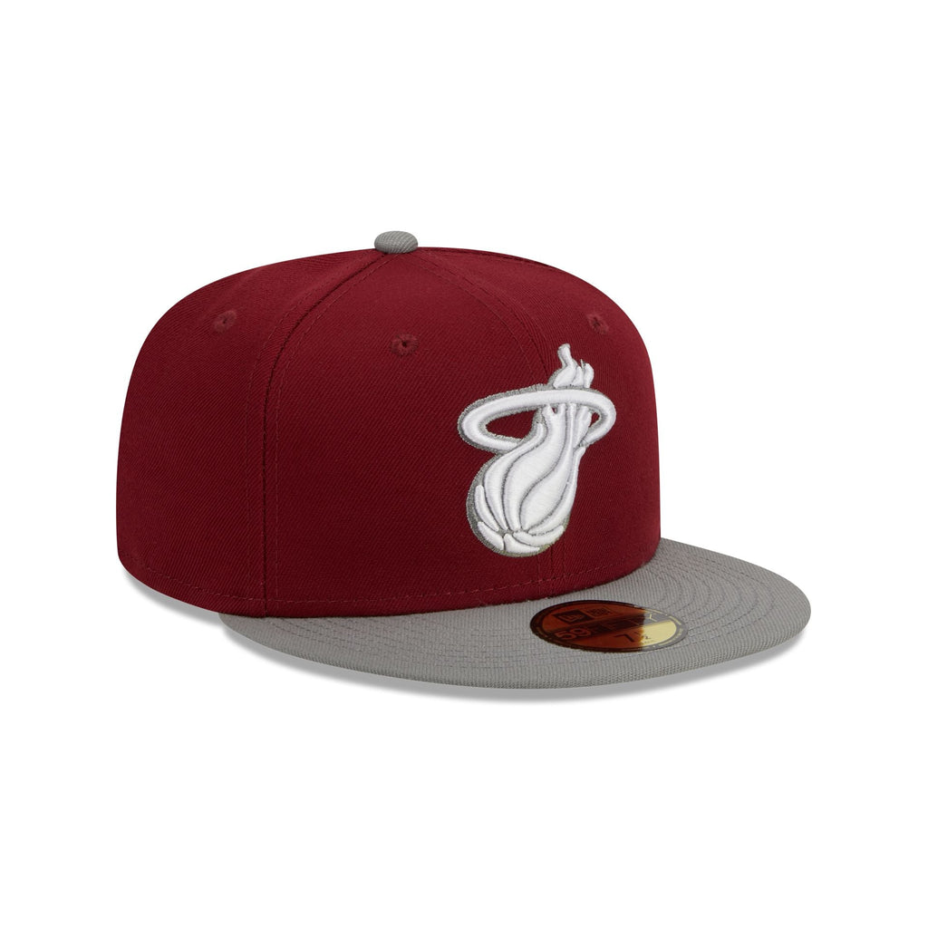 New Era Miami Heat Colorpack Burgundy/Grey 2023 59FIFTY Fitted Hat