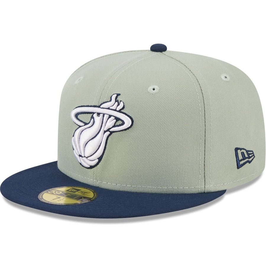 New Era Miami Heat Colorpack Gray/Navy 2023 59FIFTY Fitted Hat