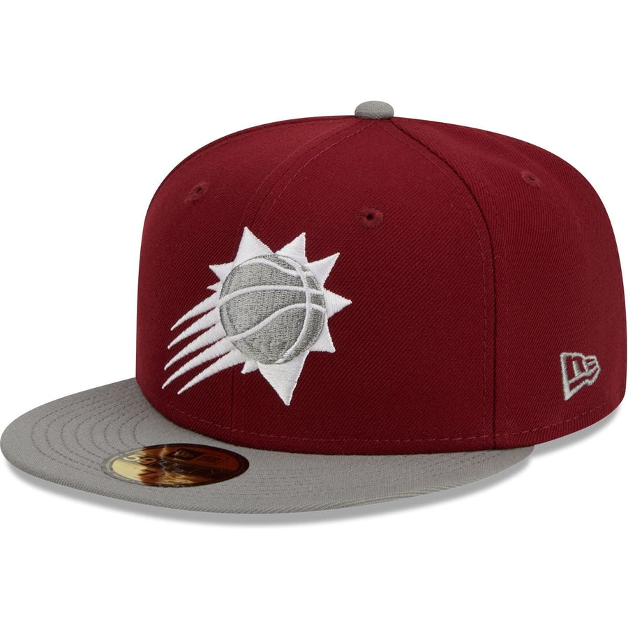 New Era Phoenix Suns Colorpack Burgundy/Grey 2023 59FIFTY Fitted Hat