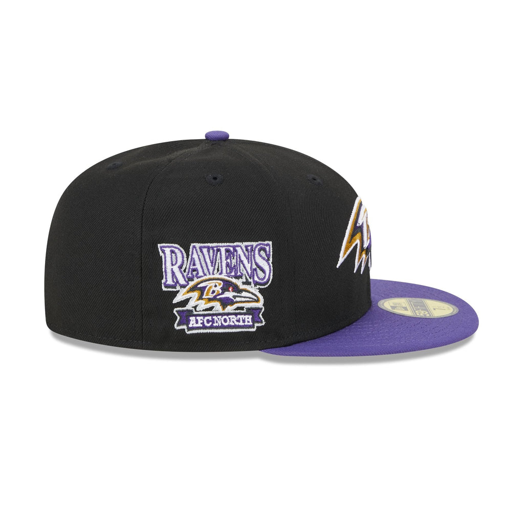 New Era Baltimore Ravens Throwback Hidden 2023 59FIFTY Fitted Hat