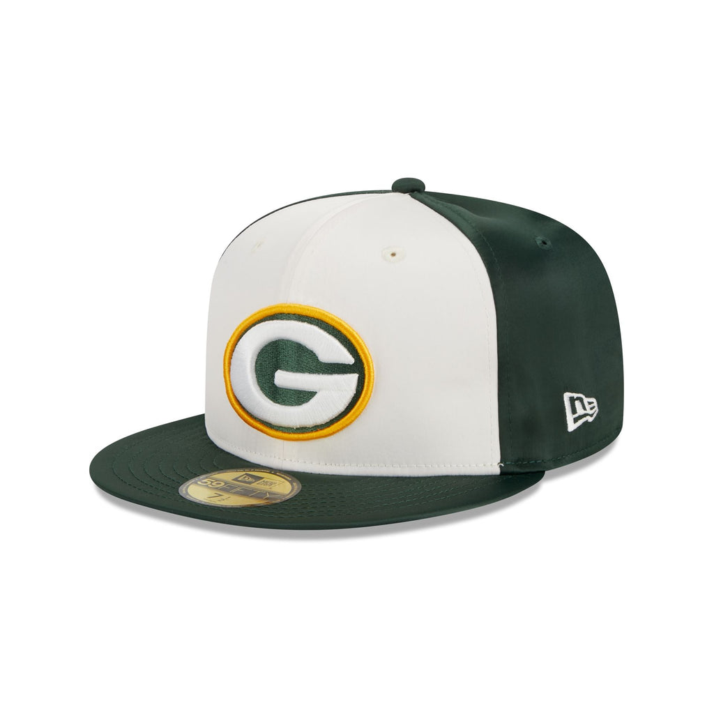 New Era Green Bay Packers Throwback Satin 2023 59FIFTY Fitted Hat