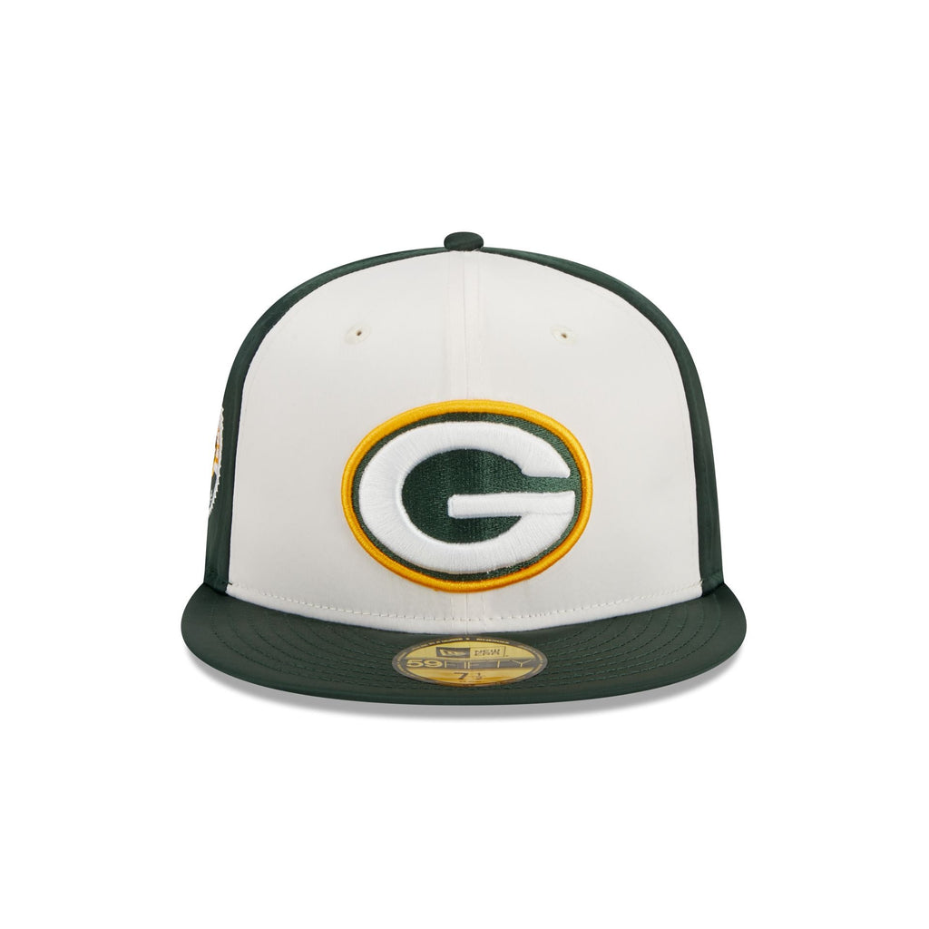 New Era Green Bay Packers Throwback Satin 2023 59FIFTY Fitted Hat