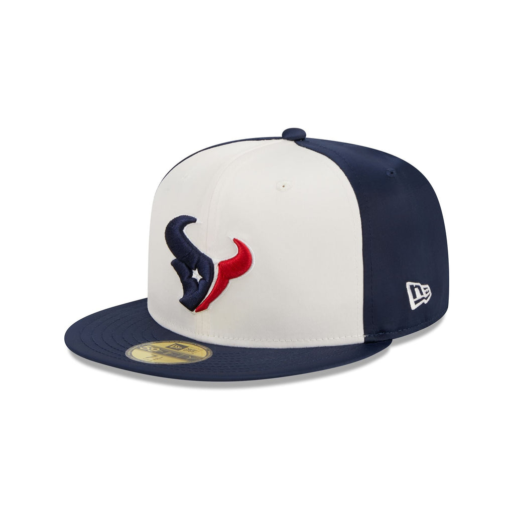 Houston Python Hat New Era Houston Texans Throwback Satin 2023 59FIFTY Fitted Hat