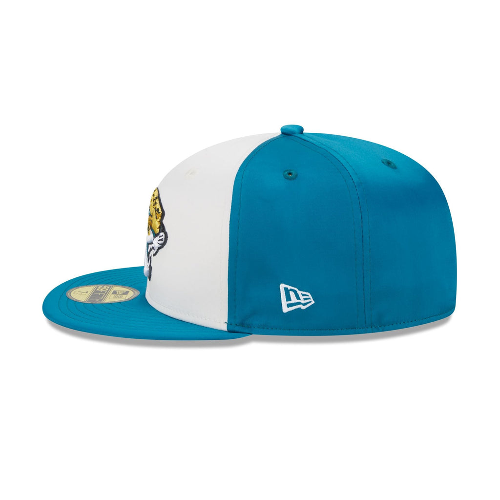 New Era Jacksonville Jaguars Throwback Satin 2023 59FIFTY Fitted Hat