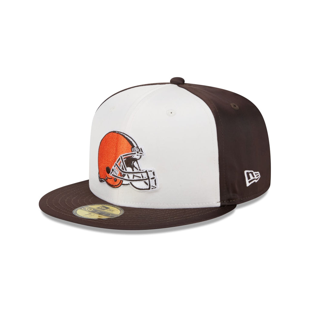 New Era Cleveland Browns Throwback Satin 2023 59FIFTY Fitted Hat