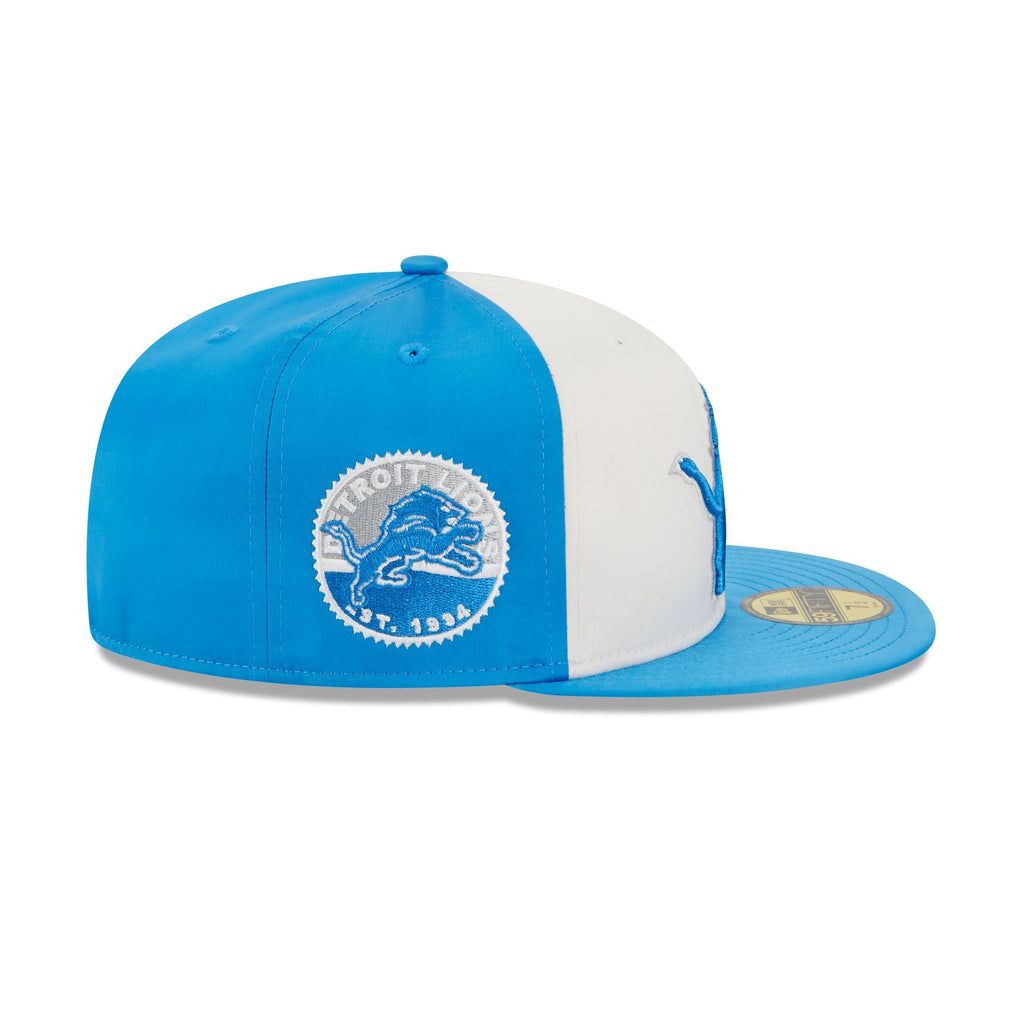 New Era Detroit Lions Throwback Satin 2023 59FIFTY Fitted Hat