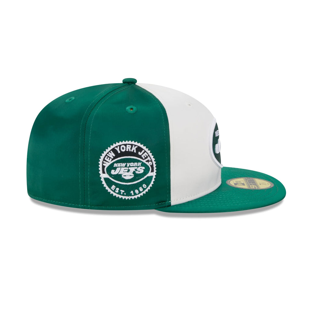 New Era New York Jets Throwback Satin 2023 59FIFTY Fitted Hat