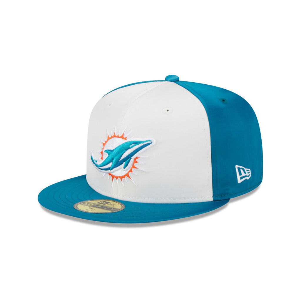 New Era Miami Dolphins Throwback Satin 2023 59FIFTY Fitted Hat