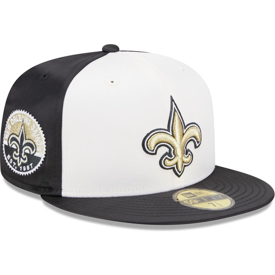 New Era New Orleans Saints Throwback Satin 2023 59FIFTY Fitted Hat