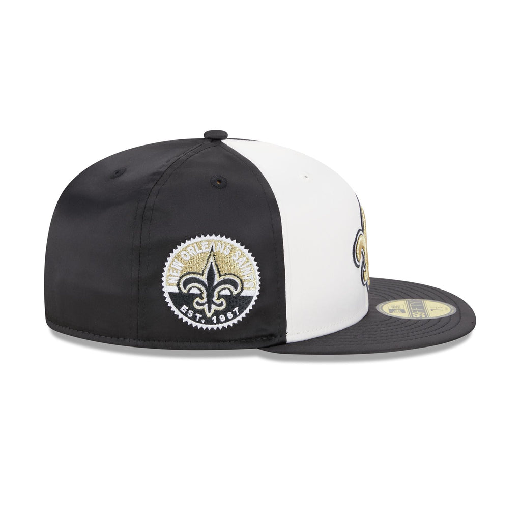 New Era New Orleans Saints Throwback Satin 2023 59FIFTY Fitted Hat